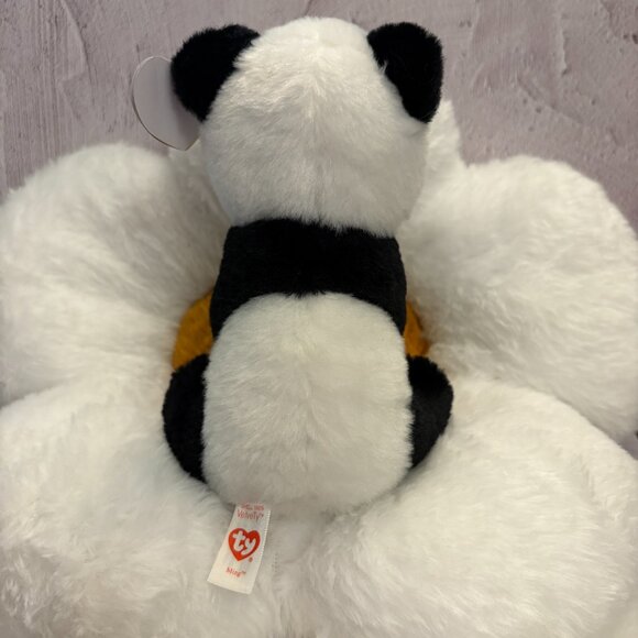 Ming TY Original Beanie Babies Panda Black White 2016 Plush Stuffie (SKU: 244TO) - Picture 3 of 11